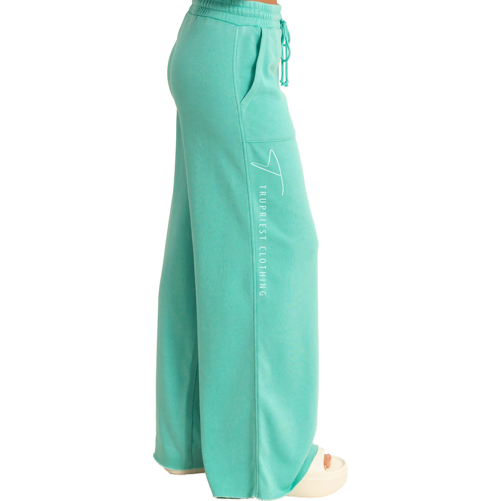 French Terry Wide-leg Pants